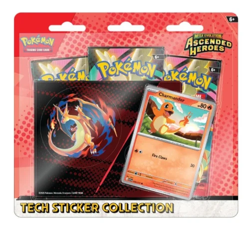 Pokemon TCG Ascended Heroes Tech Sticker Collection Charmander