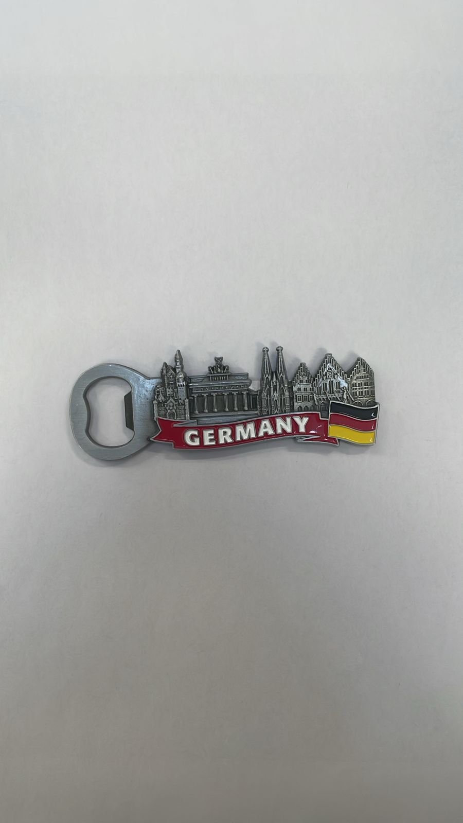 Germany Skyline Bottle Opener Fridge Magnet with Flag Design
