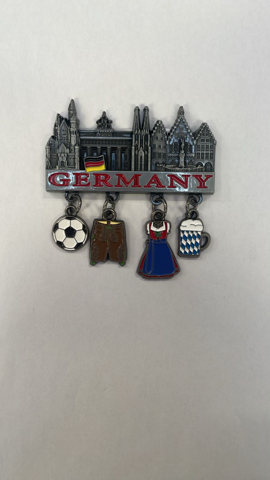 Germany Skyline Hanging Charms Fridge Magnet with Cultural Icons